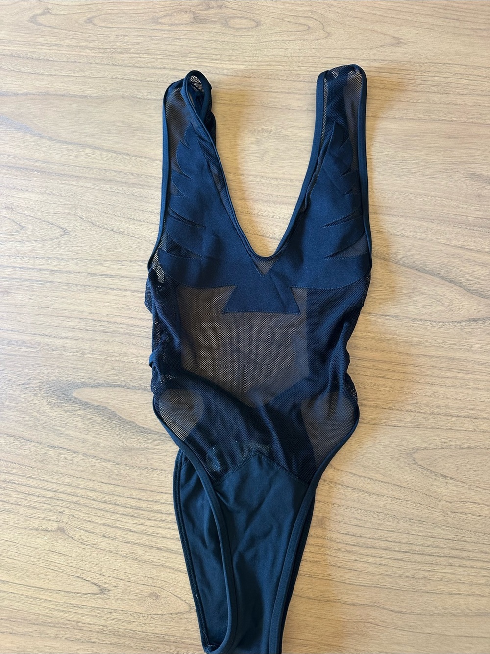Minimale Animale Black Sheer Mesh One-Piece Swimsuit firebird suit - Picture 2 of 4